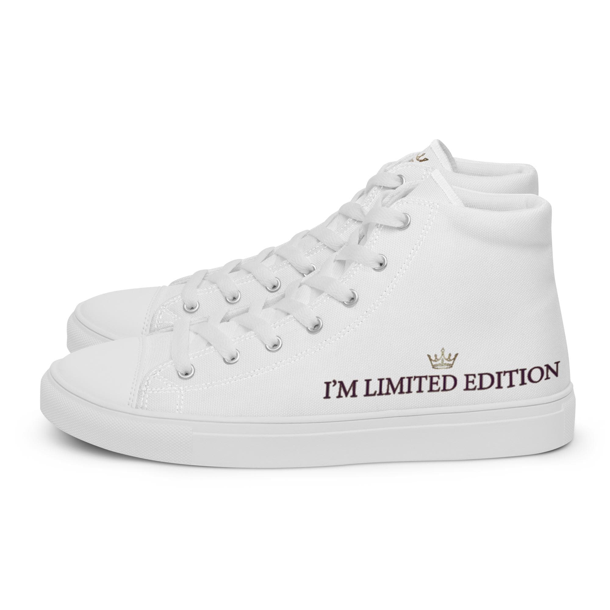 Sneakers alte in tela da uomo i'm limited edition