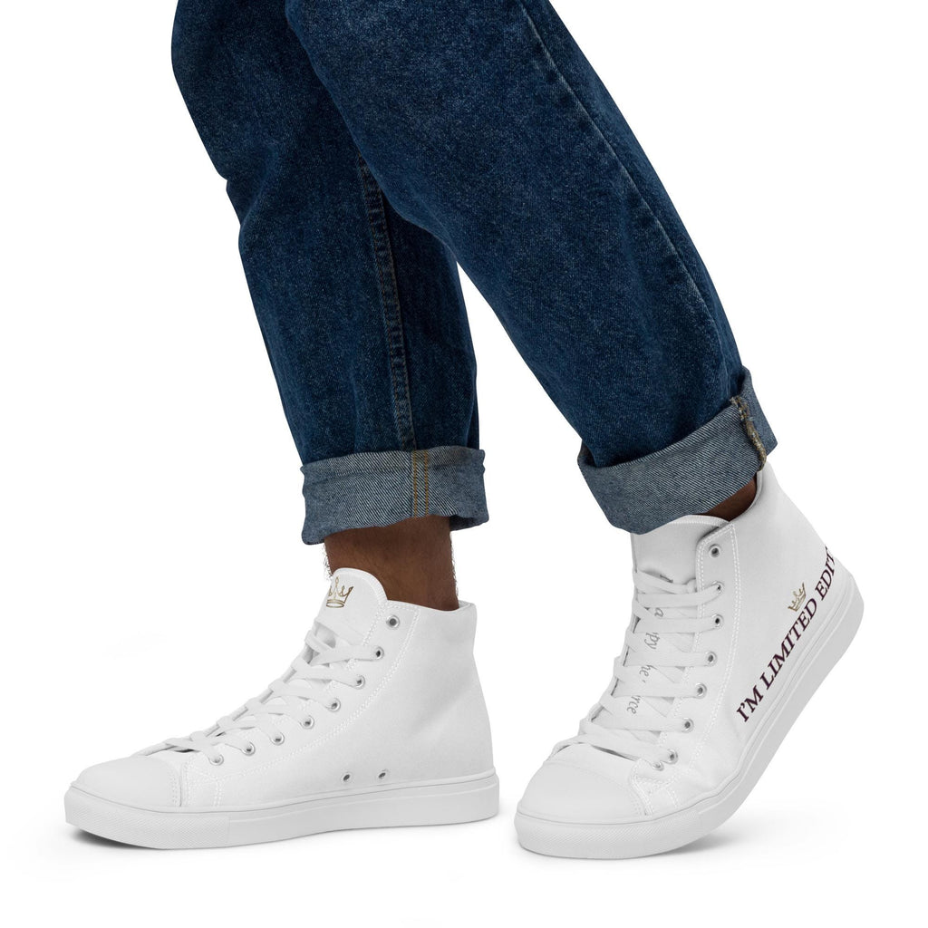 Sneakers alte in tela da uomo i'm limited edition