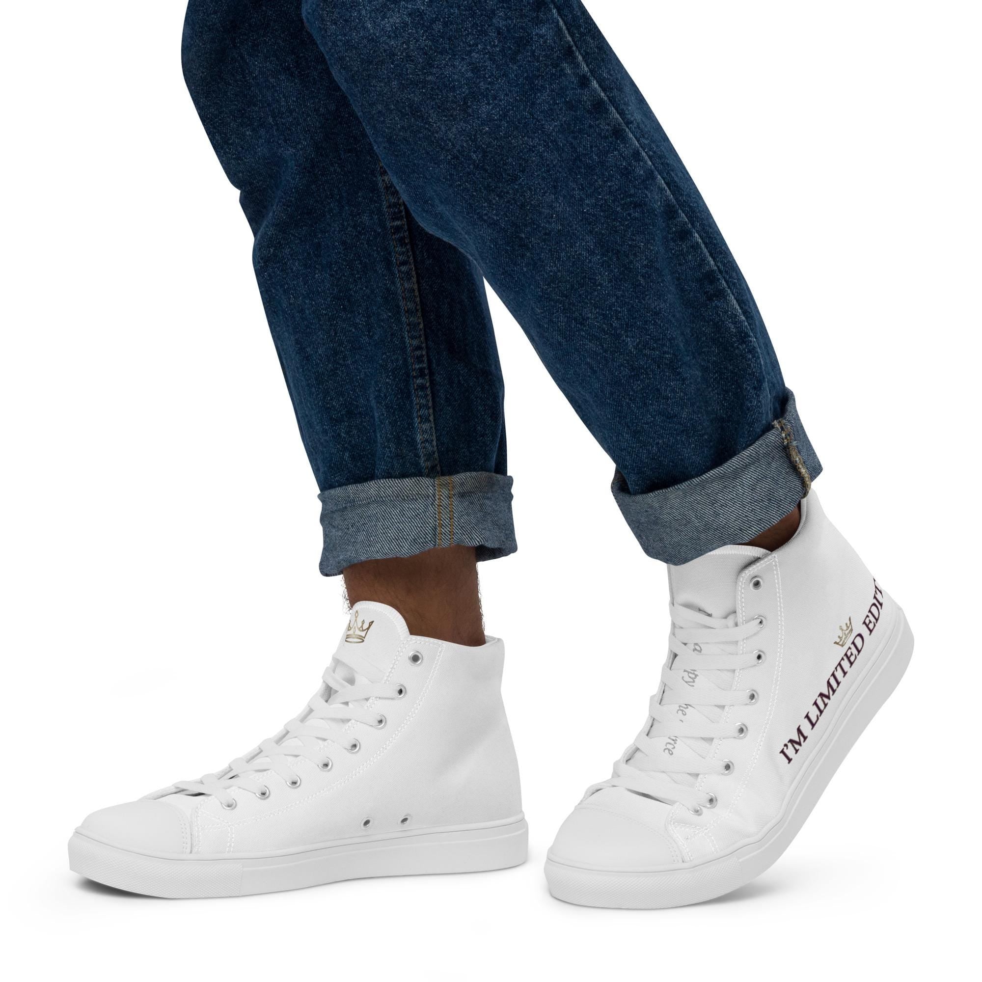 Sneakers alte in tela da uomo i'm limited edition