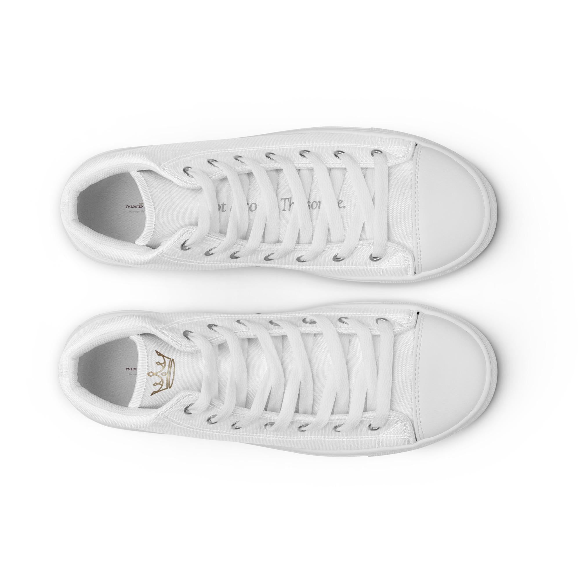 Sneakers alte in tela da uomo i'm limited edition
