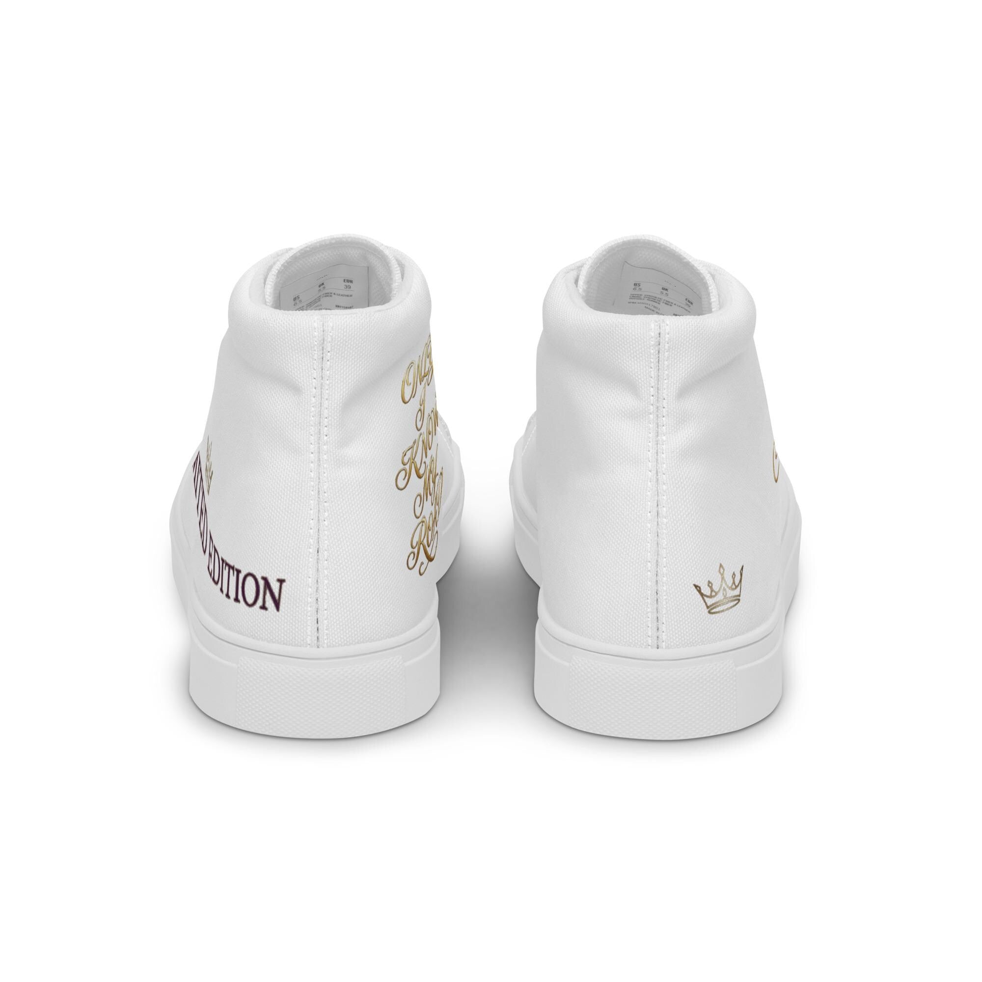 Sneakers alte in tela da uomo i'm limited edition