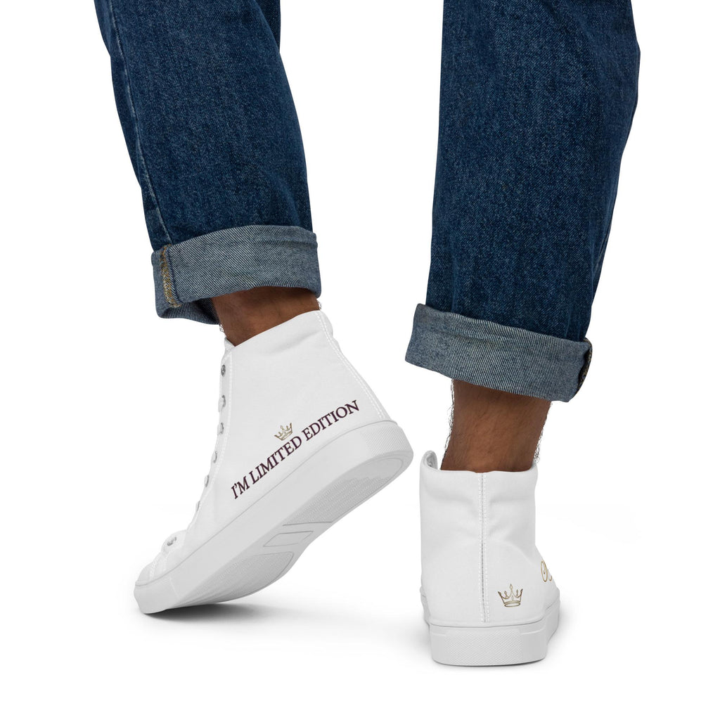 Sneakers alte in tela da uomo i'm limited edition
